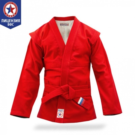 Купить Куртка для самбо "Атака" ВФС (подкладка, пояс)  р 36-48 в Сольвычегодске 