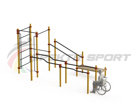 Купить Спортивный комплекс для инвалидов-колясочников WRK-D16_76mm в Сольвычегодске 